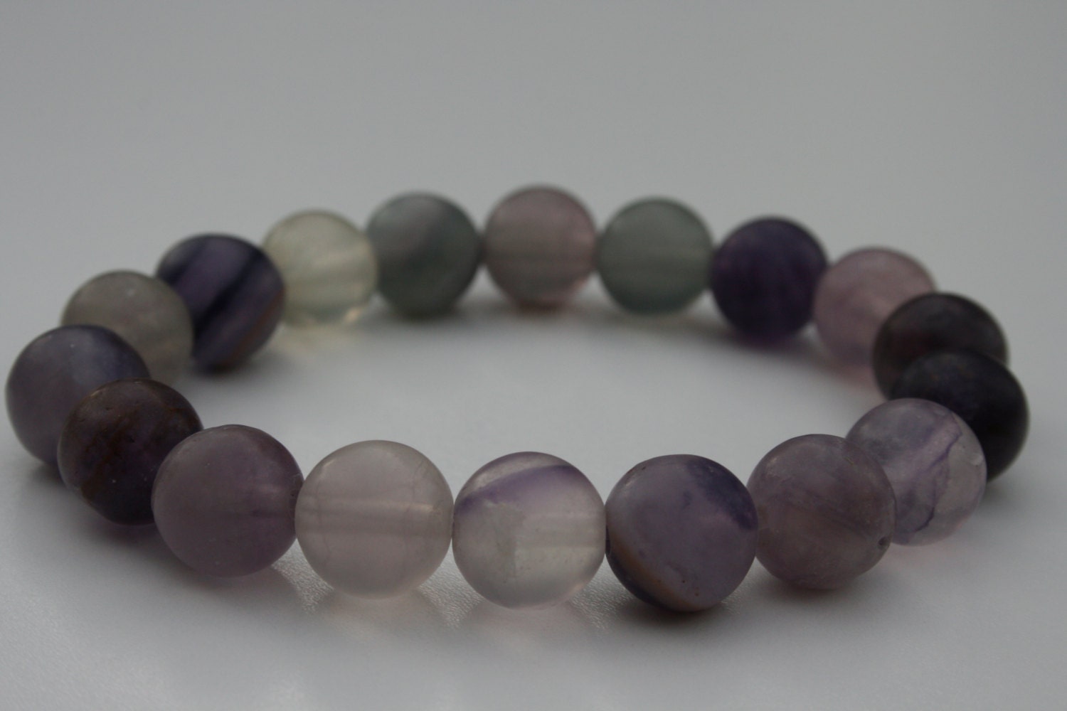 Cleansed and Charged Natural Gemstone and Sterling Silver Bracelet for Holistic Healing