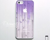 iPhone 5 case, iPhone 5 cover, case for iPhone 5, purple wood with apple logo S496