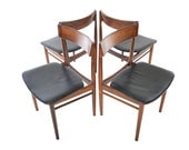 Set of Four Danish Modern Brazilian Rosewood Dining Chairs by Rosengren Hansen