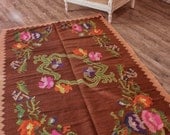 Vintage Hand Woven Rug Runner, Turkish Traditional Rug Runner, Pure Organic Wool Rug Runner, Oriental Rug Runner