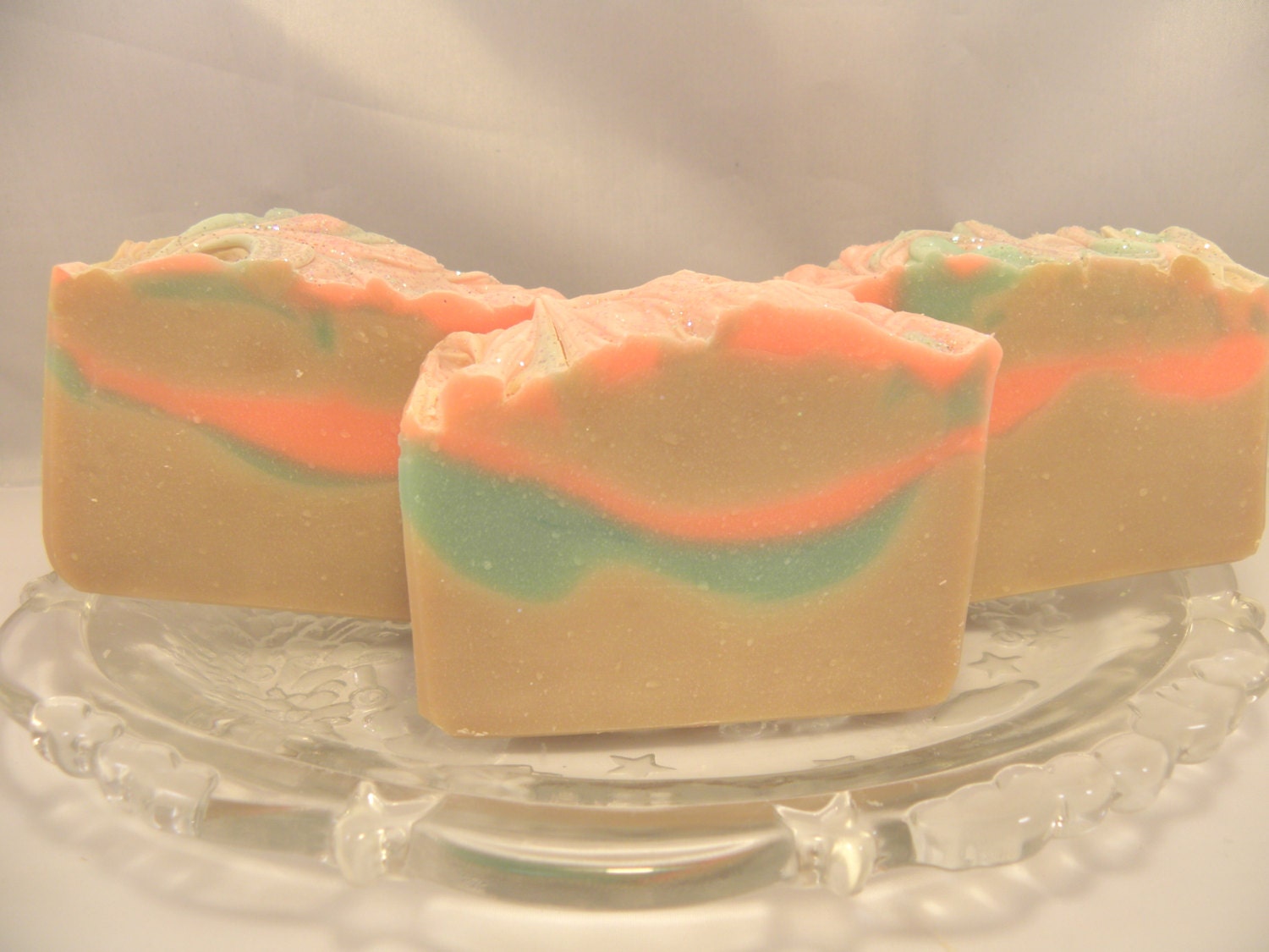 MELON PEACH NECTAR..handmade vegan soap...bath and beauty...personal care..skin care...gift ideas for her..for him