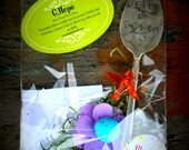 Vintage Spoon Garden Marker Plantable Wildflower Seed Flower