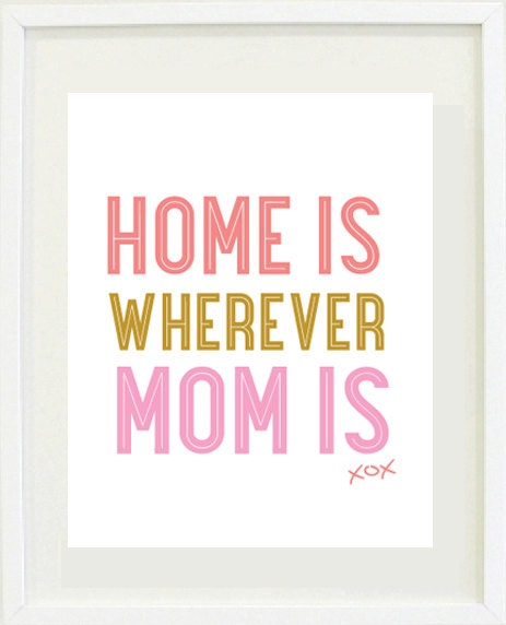 Print Inspirational: 8 "X 10, MOM, Love, Mother's Day, Inspirational, Mother's day gift idea