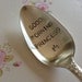 recycled silverware hand stamped Good Morning Princess spoon