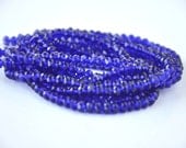 crystal dark blue1 strand  jewelery making materials.