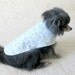 Little Dog's Shirt - White, Sky Blue and Avocado Flannel w/ "I Love Mommy I Love Daddy" Print - Keep Your Chihuahua-Size Guy Warm