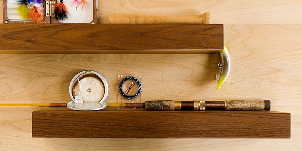 Handmade Teak Floating Shelf