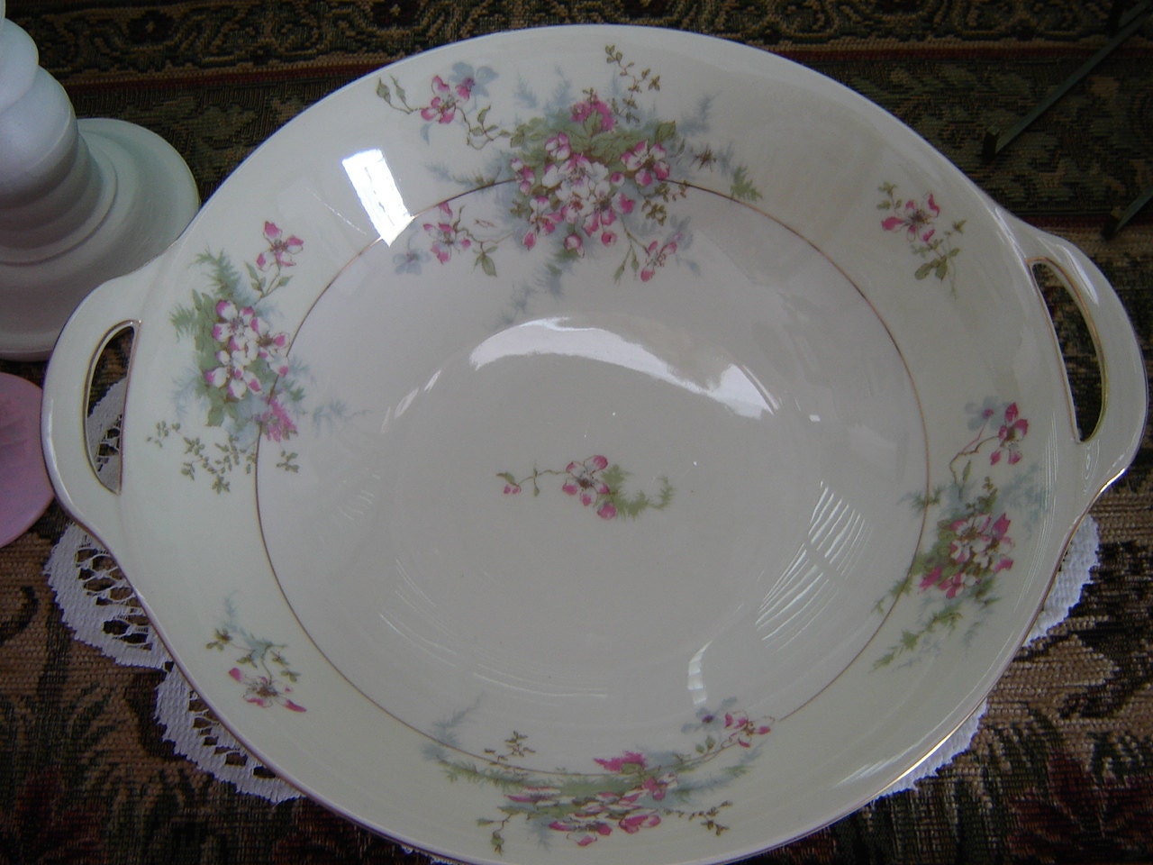 Vintage Wedding Table Setting/Haviland Apple Blossom/ Antique China