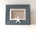 Home and LIving,  Beach Cottage Photo Frame with a starfish, Turquoise