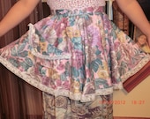 Matching Sister Apron SET OF TWO Floral Cotton Apron