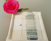 OOAK - STONEWARE TRAY - rectangular serving dish - display tray - small ceramic tray - homedecor - serving platte - platter