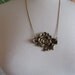 Ornate Brass pendant - the YaYa necklace