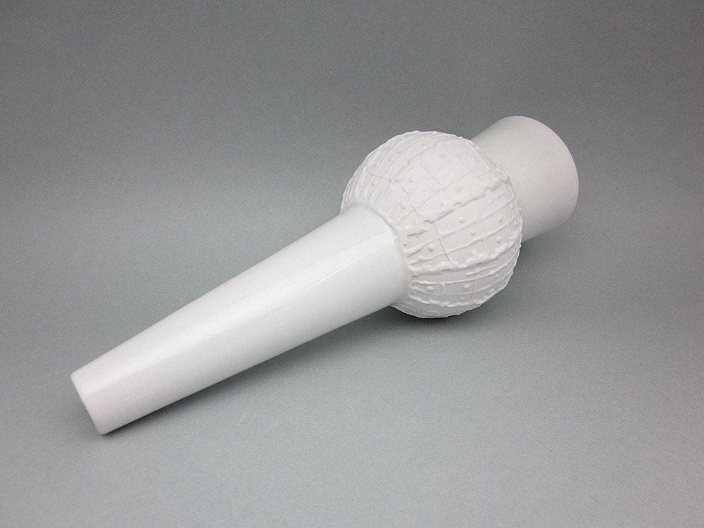 White Op Art vase by Royal Porzellan Bavaria KPM / Kerafina (large)
