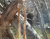 Buddha Macrame Natural Hemp Fiber Earrings