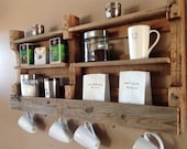Reclaimed wood coffee & tea shelf  SALE was 99.00 now 89.00