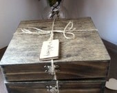 Set of 3 Cigar Boxes For Your Groomsmen - Wedding Gift - Carved Name Tag - Rustic Twine - Cigar Box /Holder