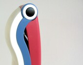 Vintage Modern Toucan Lamp / Pelican Bird Lamp / Table Desk Lamp / HT Huang Design / Retro Space Age Plastic