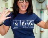 Periodic NERDY T-Shirt Science Chemistry Bang Funny Geekery Big Geek Nerd Tee Shirt Tshirt Mens Womens Kids S-3XL
