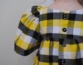 2T puffy-sleeve top, 100% cotton, baby girl top