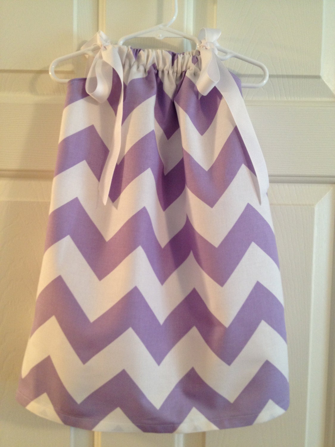 Lavender Chevron Pillowcase Dress
