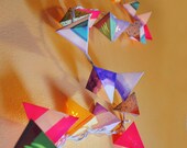 Paper Pyramid Light Garland - Cactus Bloom - Short Strand