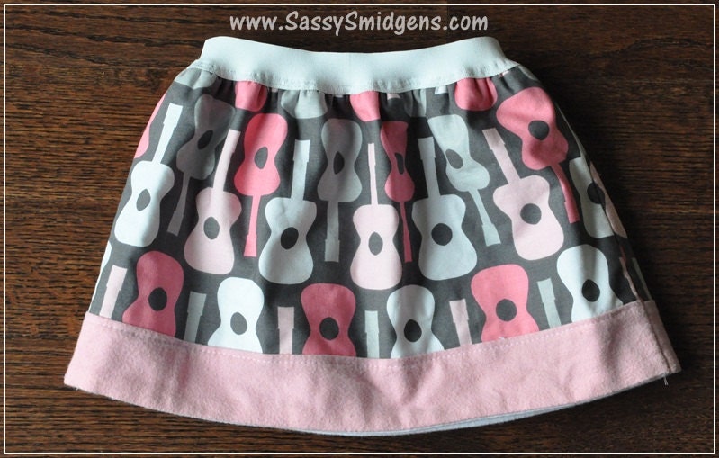 READY2SHIP Two-Tone Guitars Skirt - 12M-2T