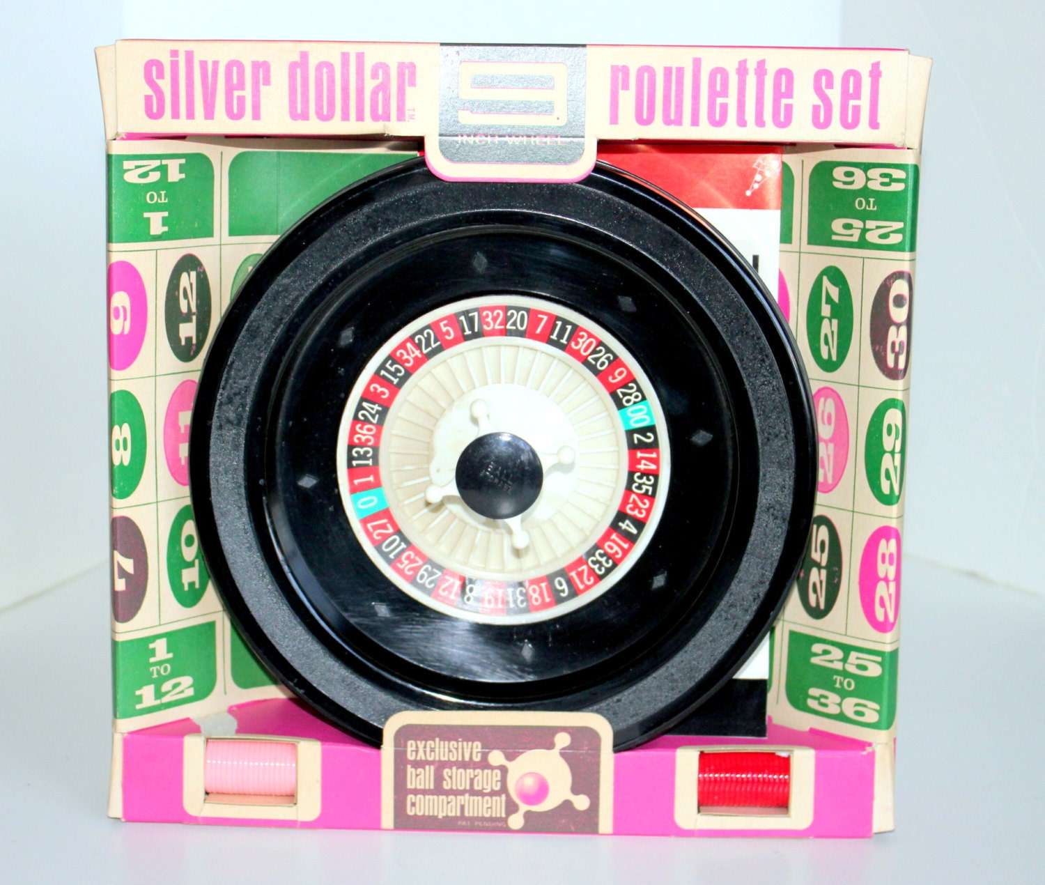 Vintage Silver Dollar Roulette Game