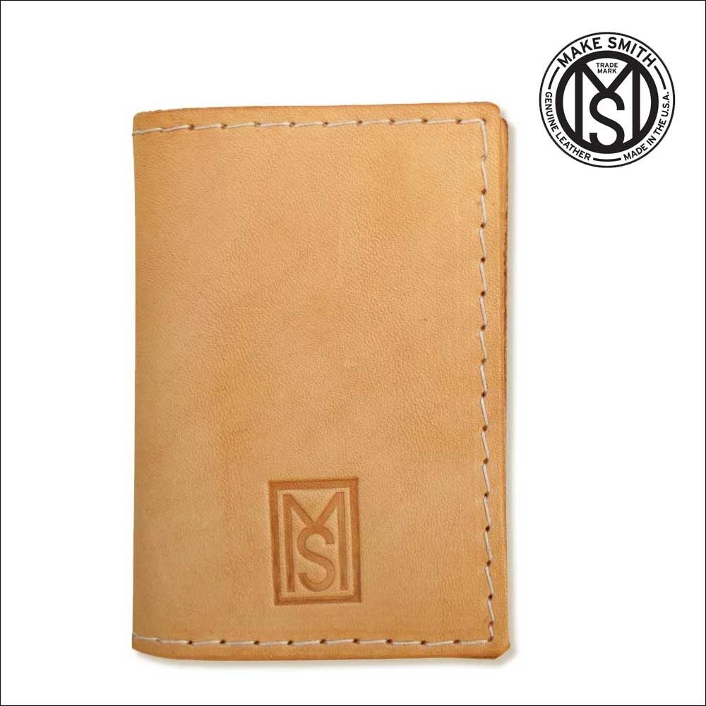 Bifold Credit Card Wallet - Handmade classic leather flip wallet