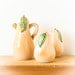 Vintage Salt and Pepper Shakers Ceramic Pears Condiment Set