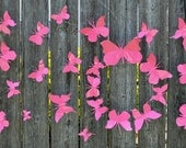 3D Butterfly Wall Art, Metal Wall Art Decor, Eco-friendly Art, Recycled Aluminum Cans - Pink Butterfly (Small kit, 25 pieces)