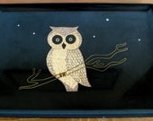 Couroc Tray with Owl-Monterey California