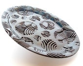 Polk A Dot Serving Platter, modern abstract ceramic pottery large oval plate wedding table setting decorations decor housewares gift present