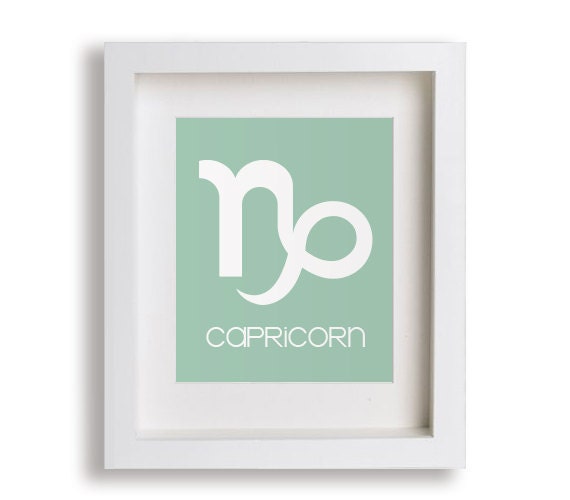 Baby's First Art Print - Capricorn 8x10 - Children Decor, Nursery Wall Art, Children Art, Playroom Decor, Zodiac, Astrology, Horoscope