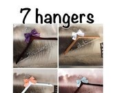 20% OFF SALE Set of 7 Personalized Custom Bridal Hanger, Brides Hanger, Bride, Name Hanger, Wedding Hanger