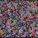 Spots 7: abstract modern digital painting by artist Bruce Gray printed on aluminum