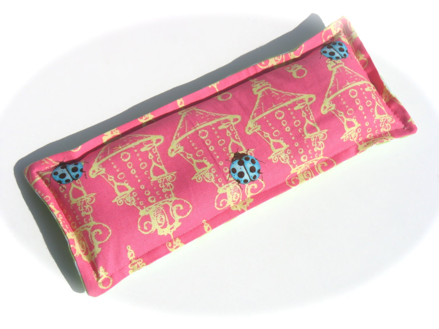 Lavender Eye Heat Pack, Hot Pink Lady Bug, Amy Butler Flannel Flax Seed Eye Pillow, Aromatherapy