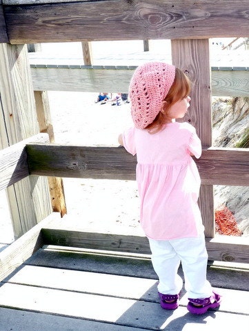 Slouchy Beret, Crochet Slouchy Hat, Crochet Hat, Pick your color