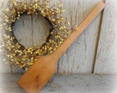 long antique butter paddle / early wooden kitchen primitive / country farmhouse utensil / EPSTeam