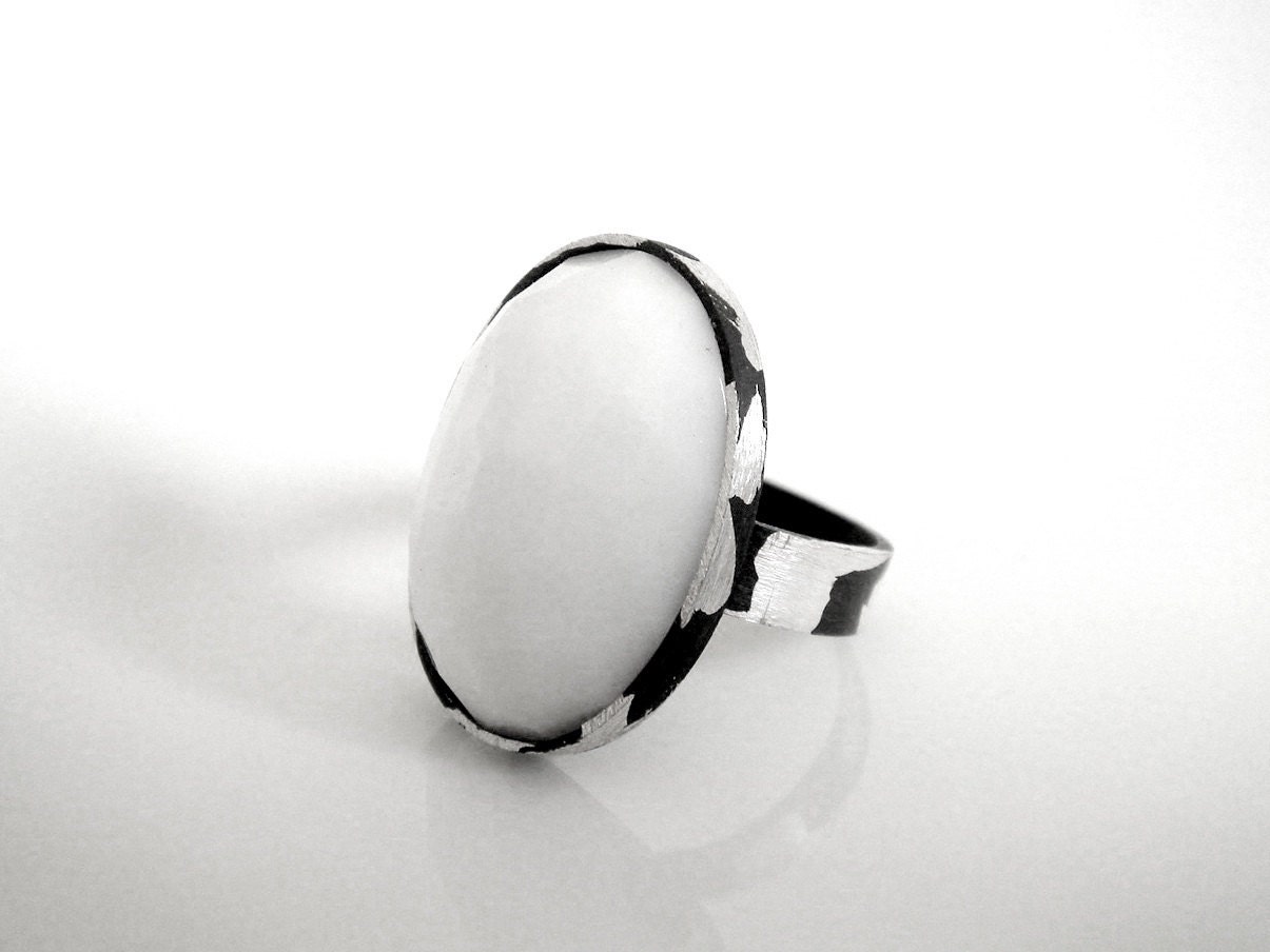 Crystal quartz ring - Sterling silver