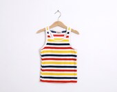 Cutest Ever Racer Back Vintage Terry Cloth Tee by Health Tex