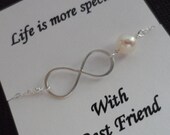 Best Friend Gifts, Sterling Silver Infinity Necklace