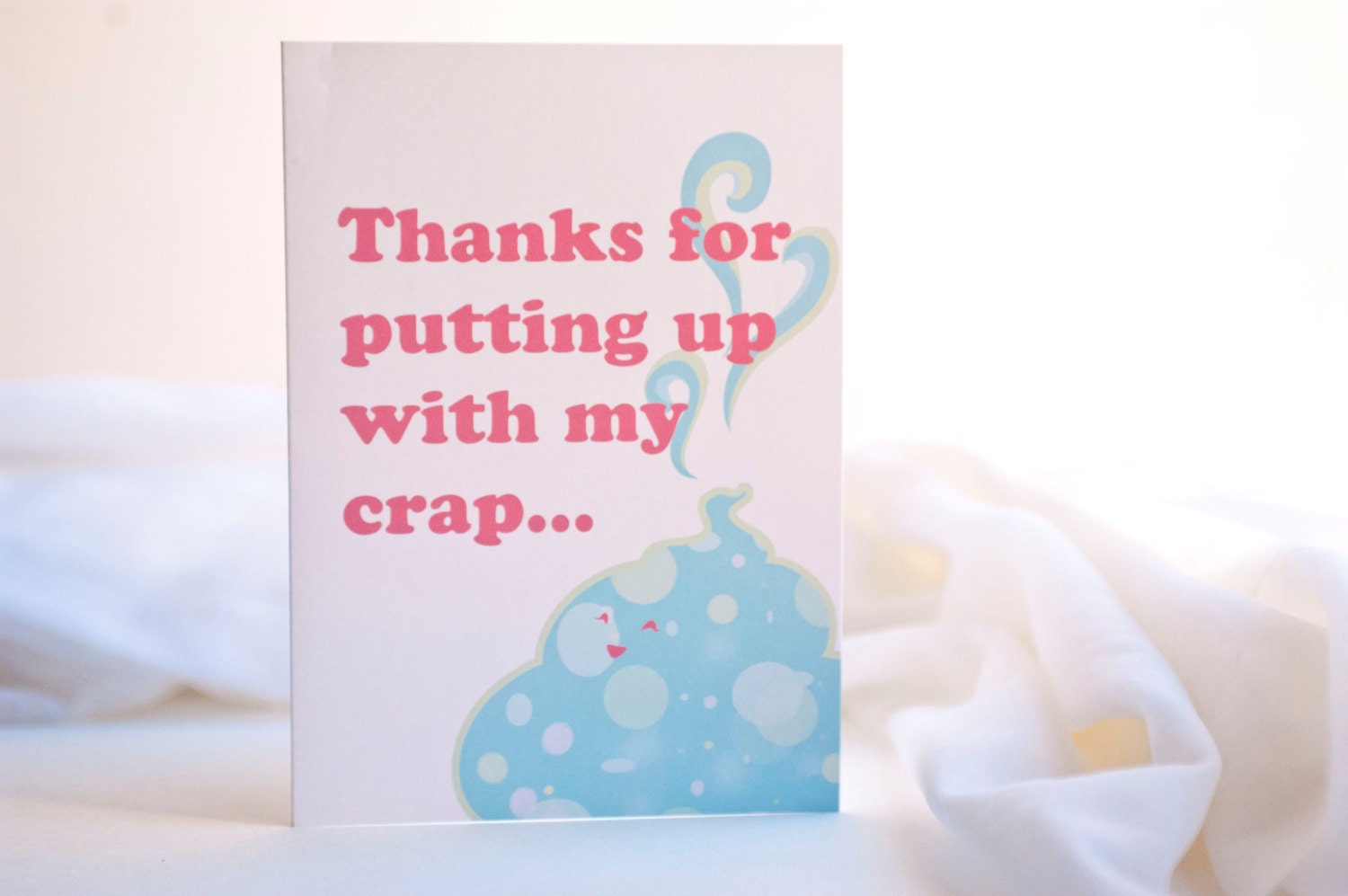 Funny Thank You Card- Awkward Affections- Blank Thank You Card