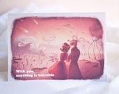Love and the Apocalypse- Dark Romance, I love you- Greeting Card