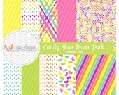 INSTANT DOWNLOAD, candy background - rainbow whimsical digital paper - printable paper - card maing, invite design, scrapbook Il_170x135