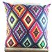 EXOTIC KISS Lge cushion cover, neon aztec bright colourful throw pillow 55cm x 55cm or 22' x 22'