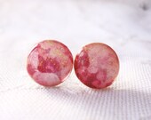 Rose Petal Shimmer Studs