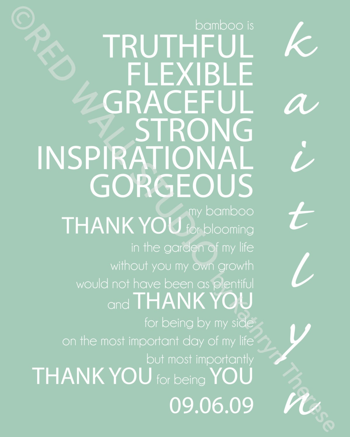 Personalized Bridesmaid Gift - Personalized Art Print - Unique Maid of Honor Gift - Bridal Party Gift - Bridesmaid Poem