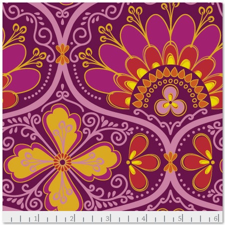 NEW LEAF by Daisy Janie - Rhapsody Raspberry - Half Yard