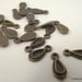 Antiqued Brass Teardrop, 9x5 mm, 100 Pieces