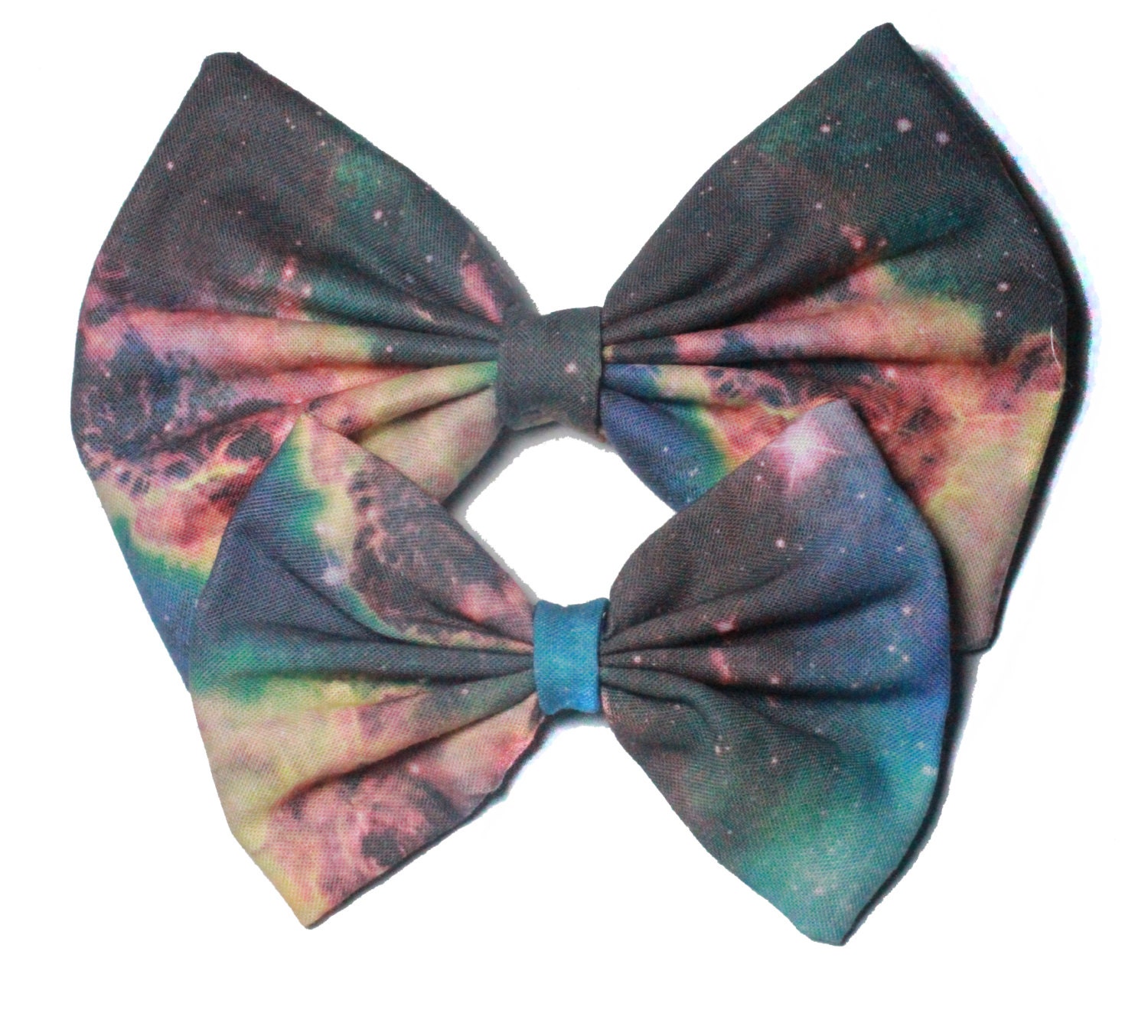 Galaxy Printed Hair Bow (S, M, or L) (version 2)